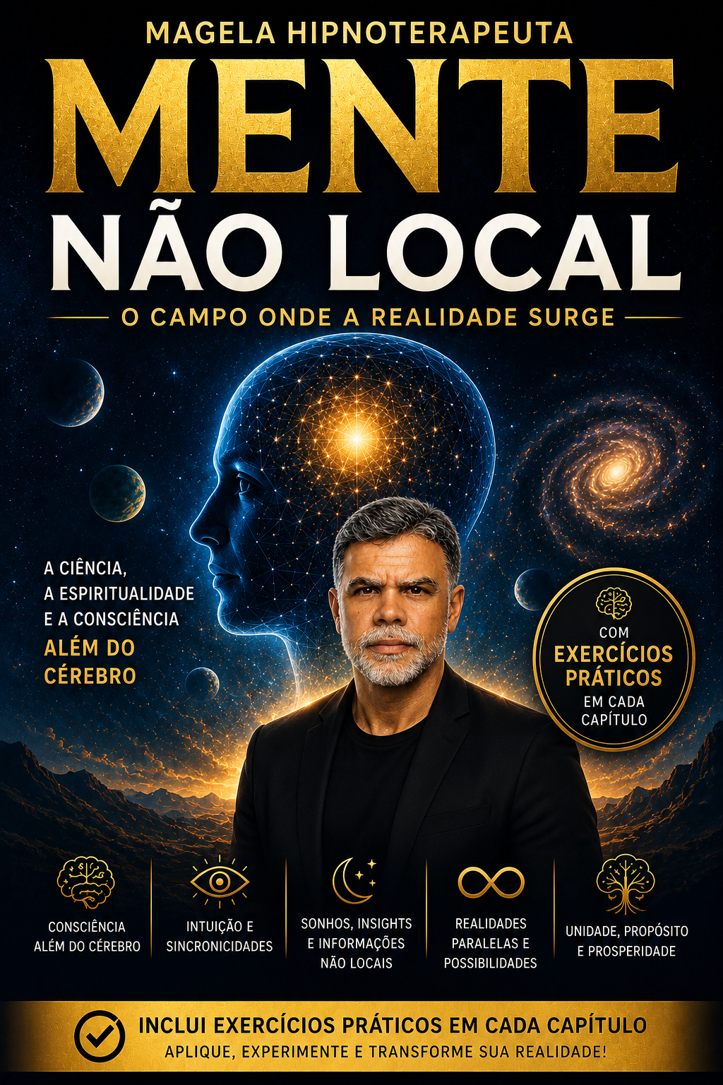 Capa do ebook Mente Não Local — O Campo Onde a Realidade Surge